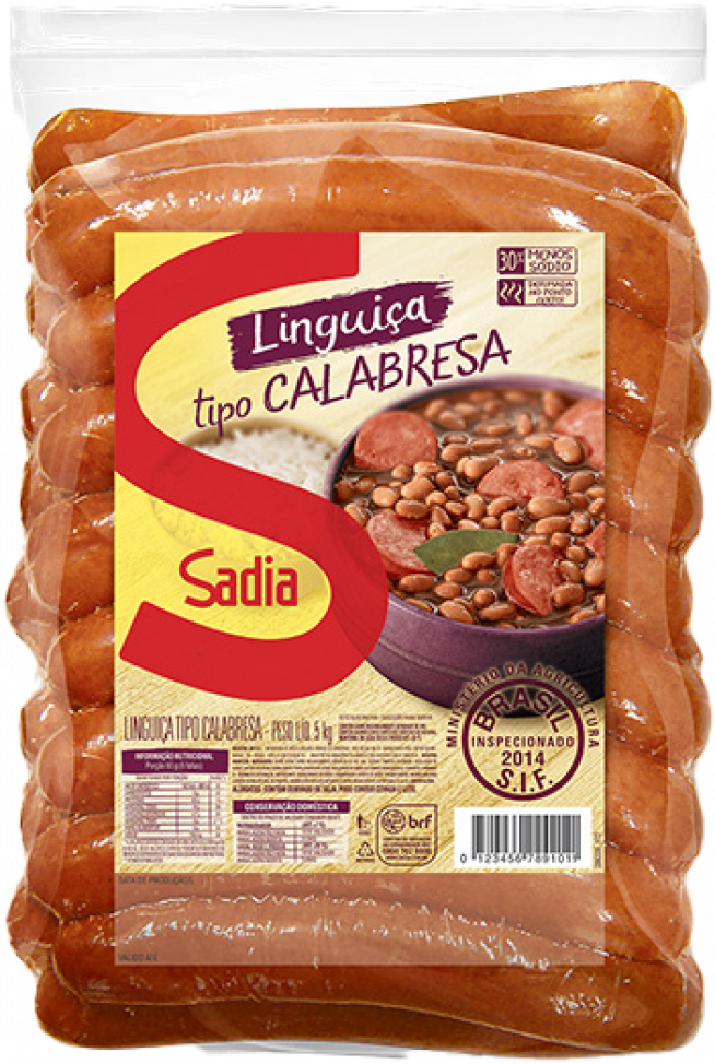 Ling Calabresa Sadia Kg (compre a cada 100g )
