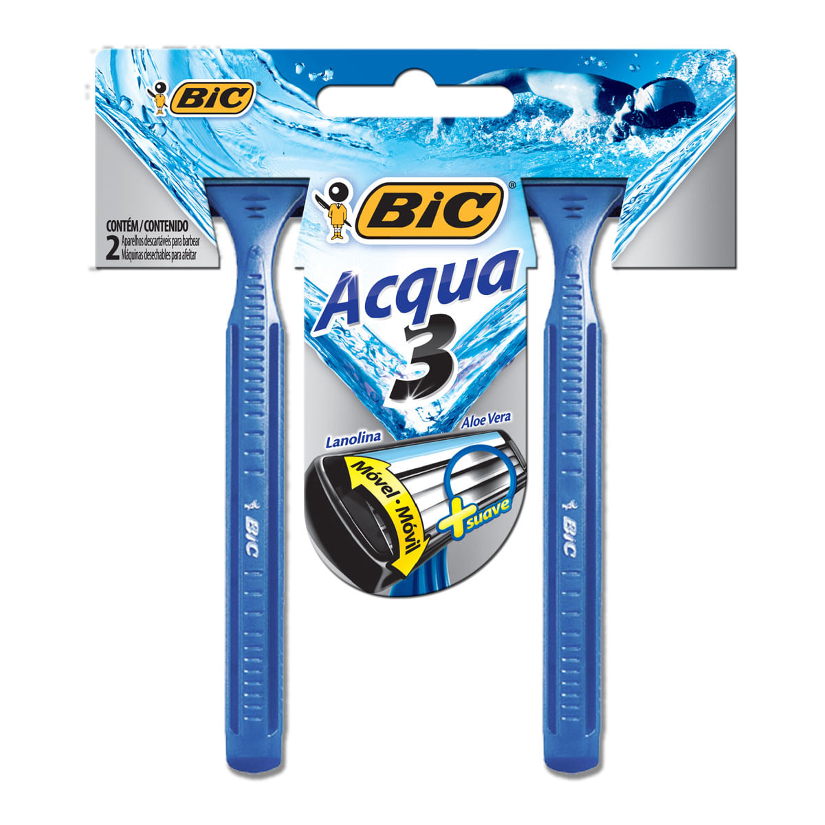 Ap Barb Bic Acqua 3 Normal 2un