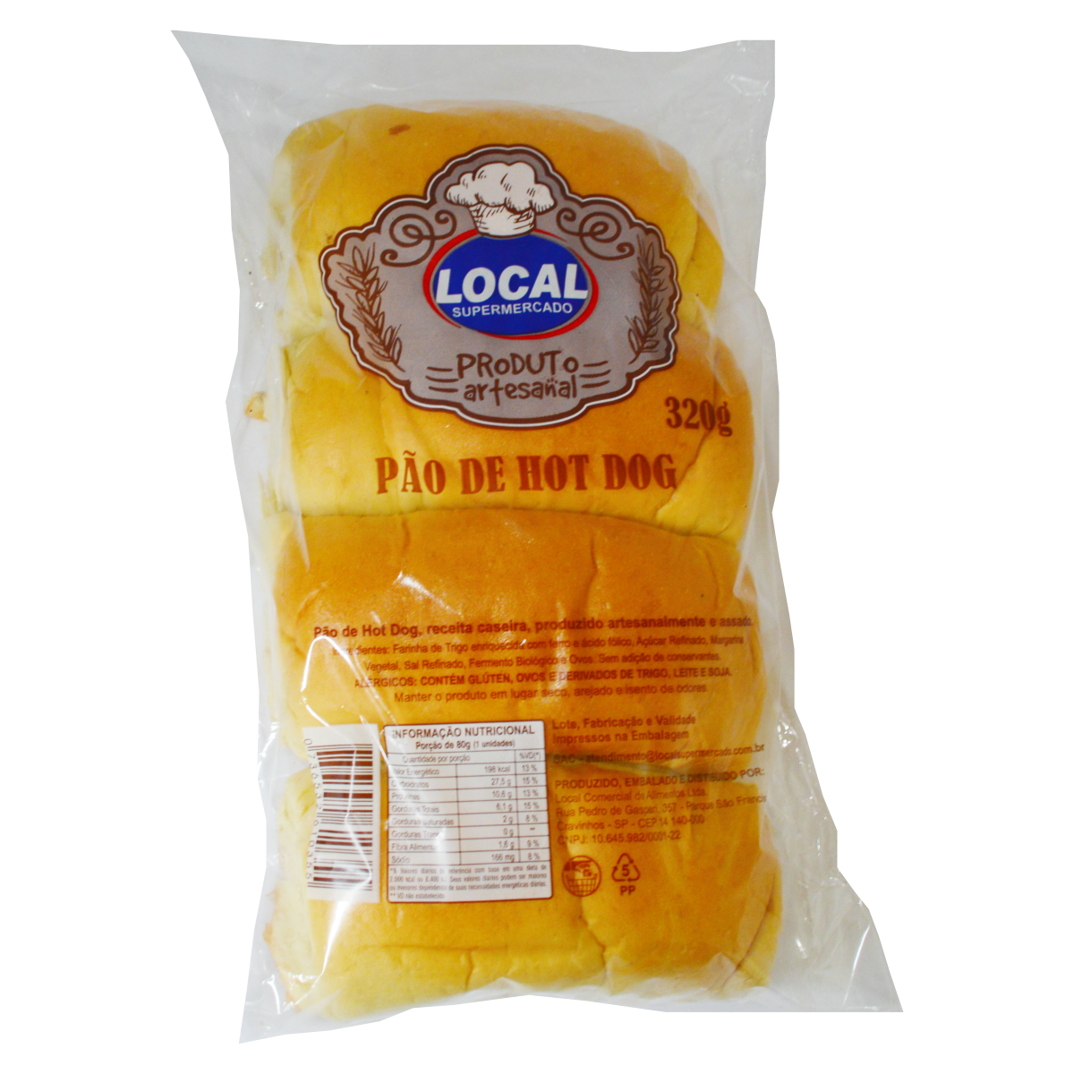 Pao Local 320g Hot Dog