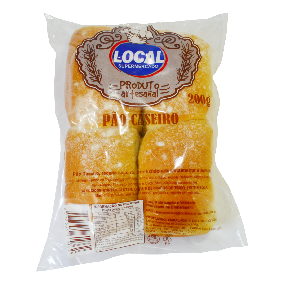 Pao Local 200g Caseiro