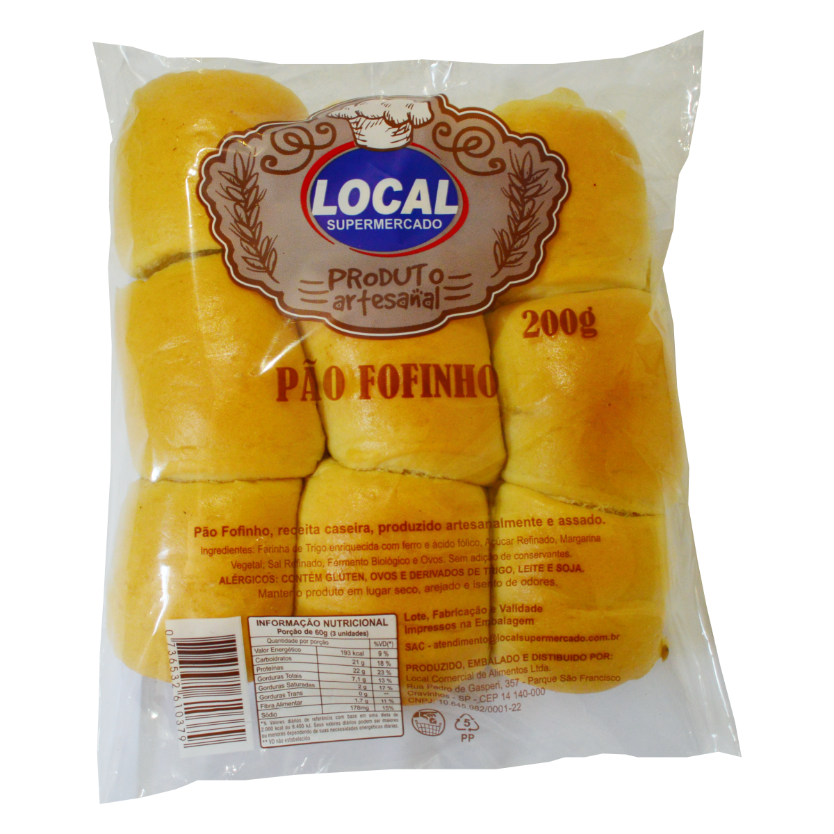 Pao Local 200g Fofinho
