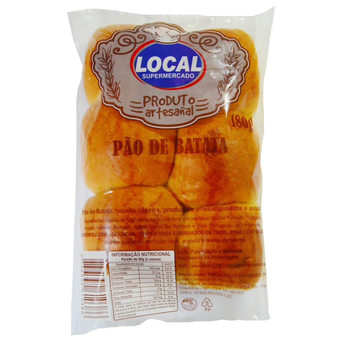 Pao Local 180g Batata