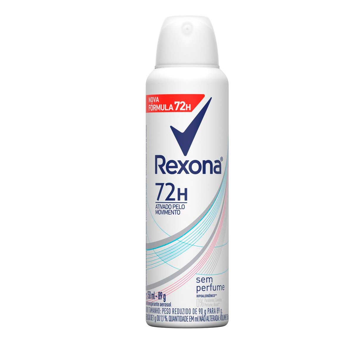 Des Aero Rexona Fem 150ml S/Perfume