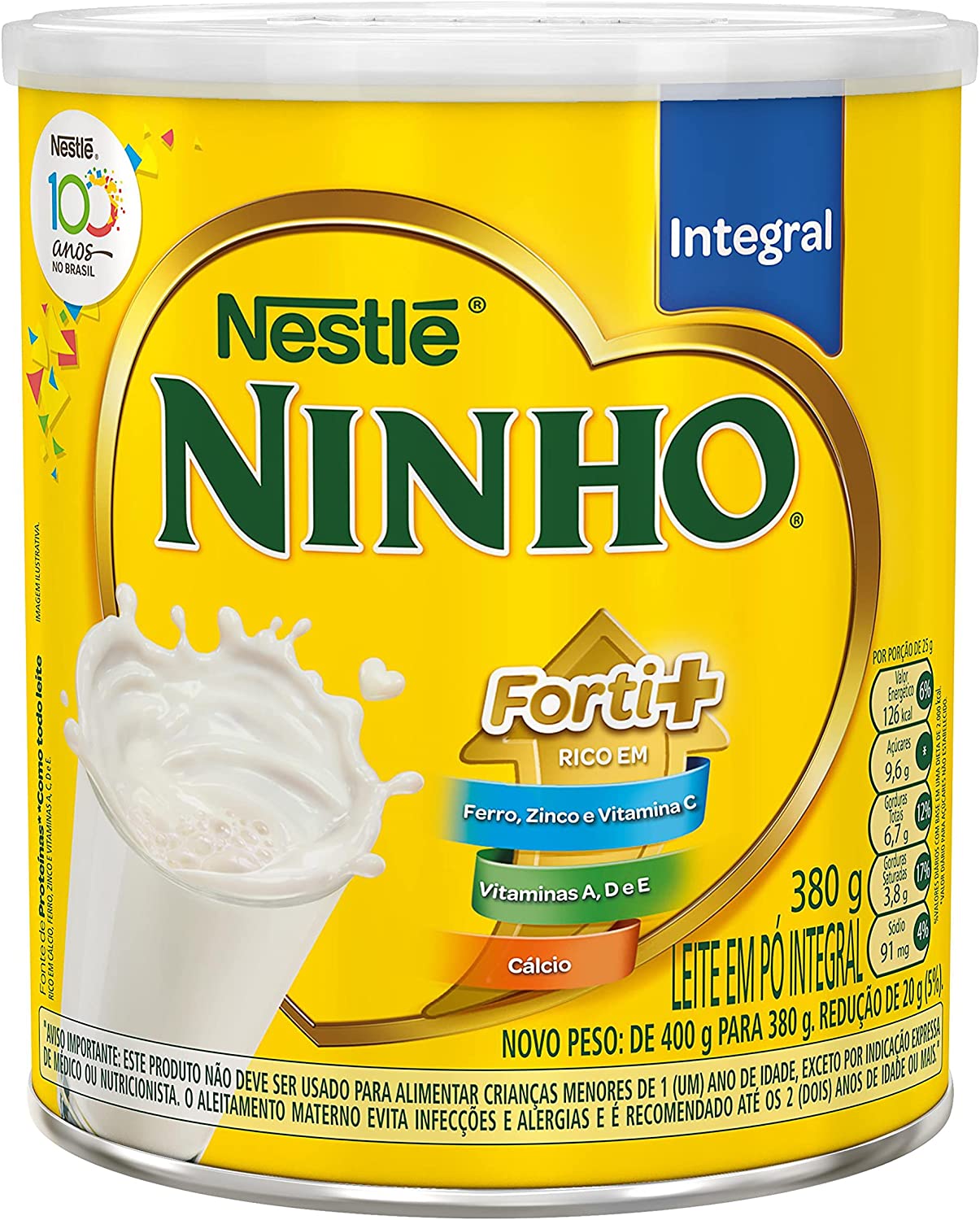 L Po Ninho 380g Integral