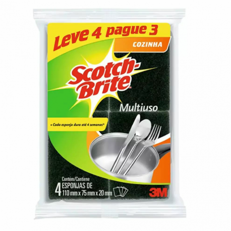 Esponja Multiuso Scotch Brite 4un