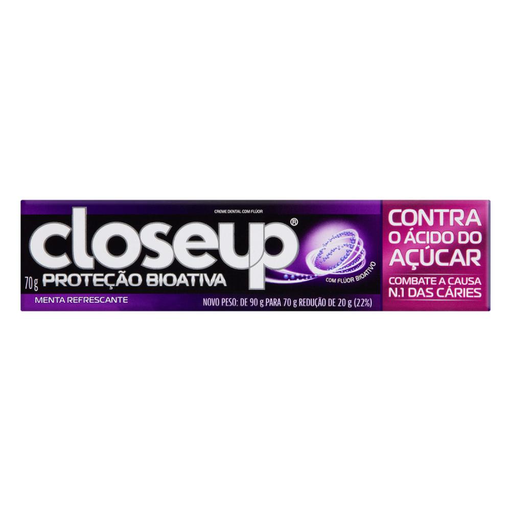Cd Close Up Prot Bio Ativa 70g Contra Acido Acucar