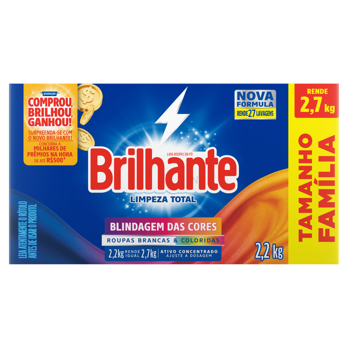 Detergente Po Brilhante 2,2Kg Limp Total
