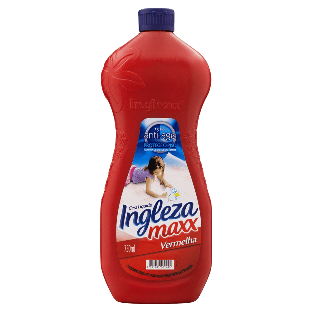 Cera Liq Ingleza Max 750ml Vermelha