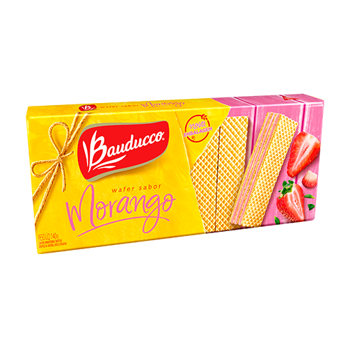 Wafer Bauducco Morango 140g