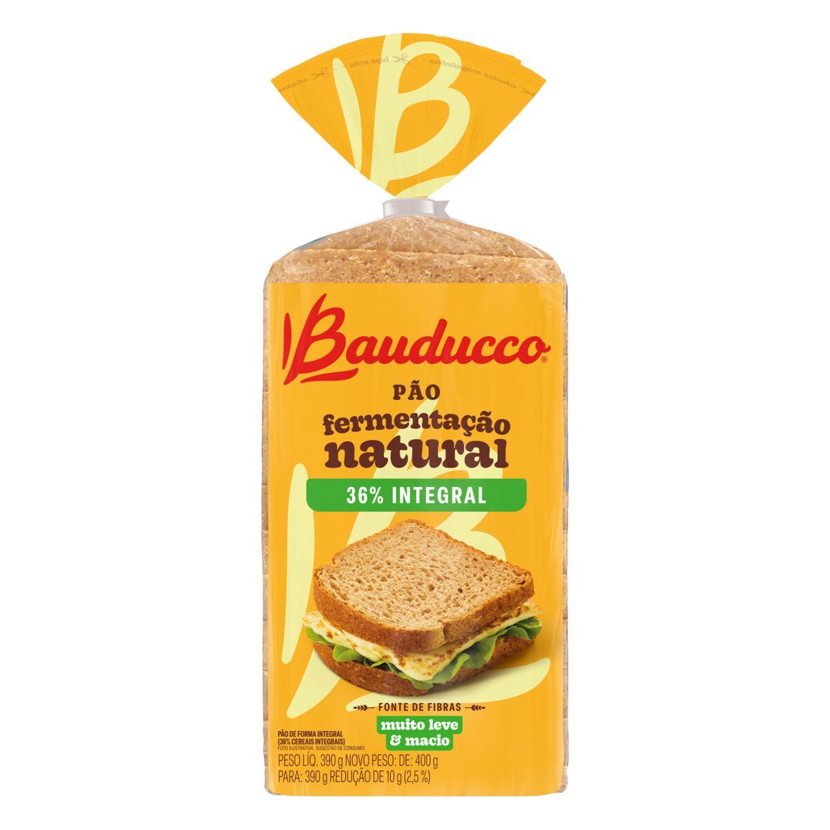 Pao Forma Bauducco 400g - Integral