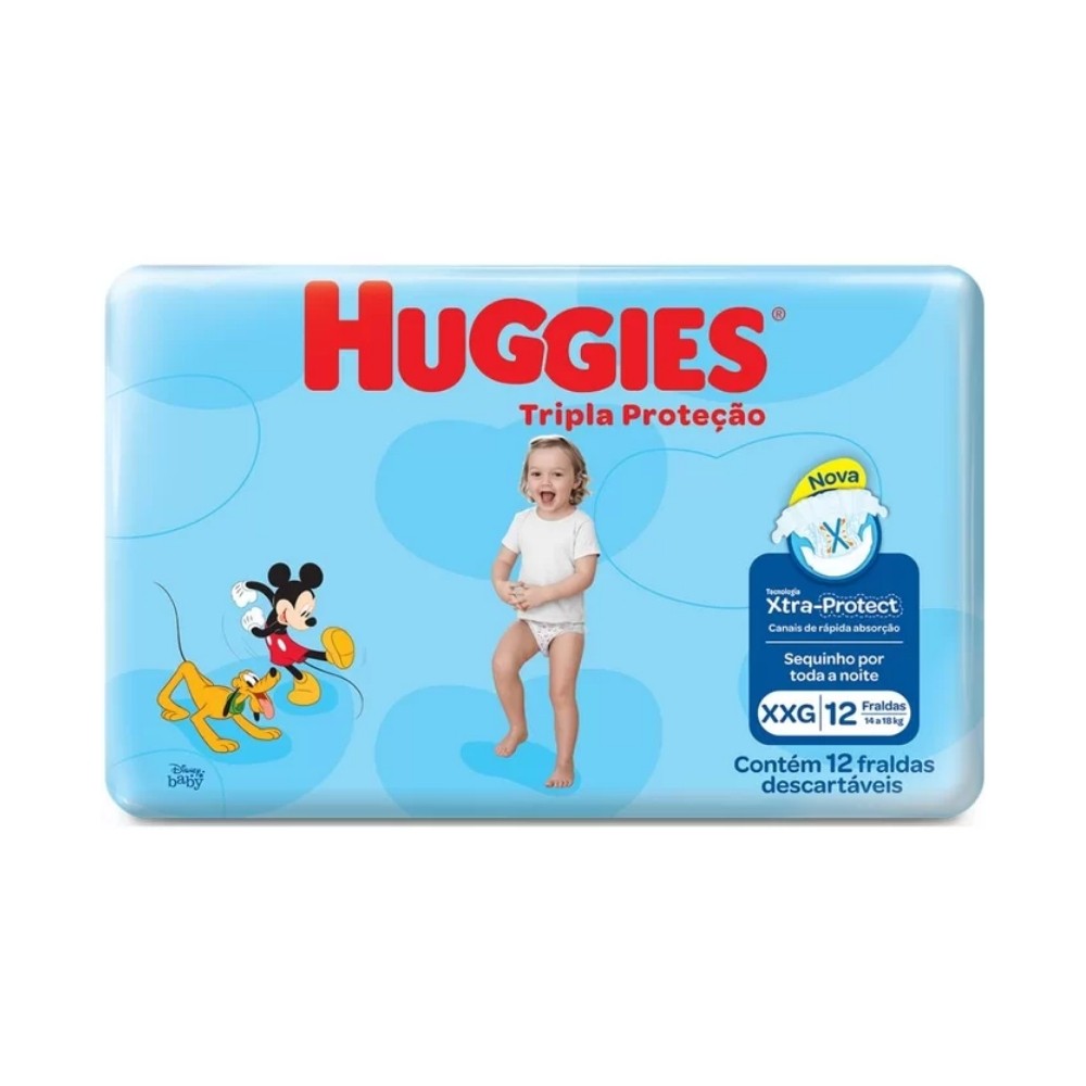 Huggies Jumbinho Xxg/12un