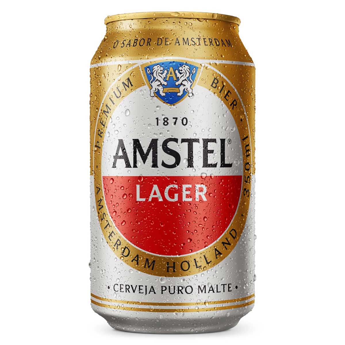 Cerveja Amstel Puro Malte 350ml Lata