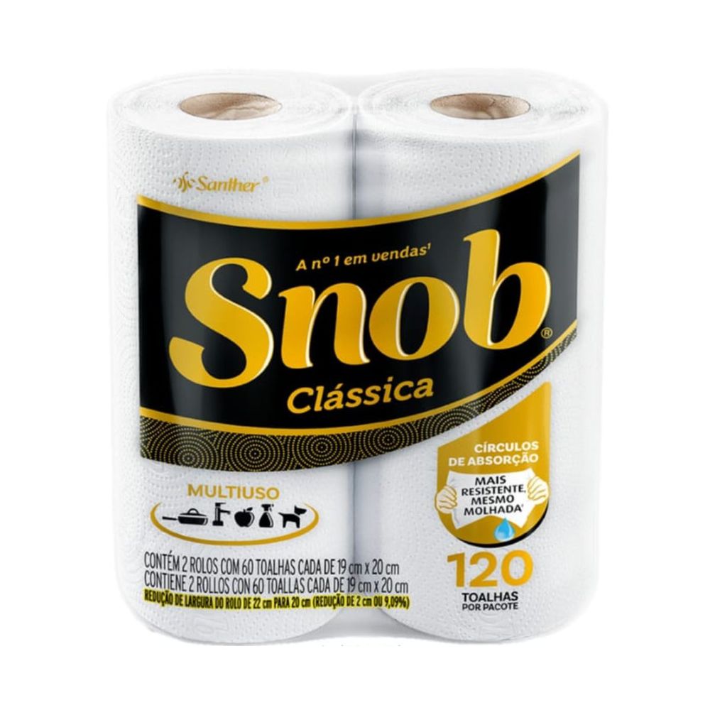 Papel Toalha Snob Fd 2x60fls - Classica