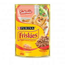 Racao Nestle Purina Friskies Sache Salmao ao Molho para Gatos - 85 g