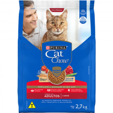 Ração Cat Chow Ps Gato Adulto Carne 2,7kg