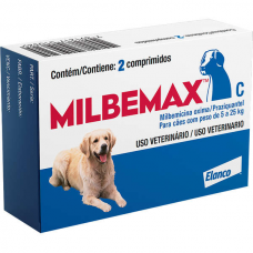 Milbemax Cão de 5 a 25kg C/ 2 Comprimidos Elanco