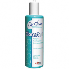 Shampoo Agener União Dr. Clean Cloresten Antifúngico e Antibacteriano para Cães e Gatos - 200 mL