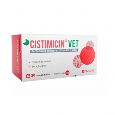 Suplemento Alimentar Avert Cistimicin Vet para Cães e Gatos - 30 Comprimidos