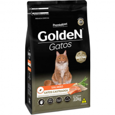 Ração Seca PremieR Pet Golden Salmão para Gatos Adultos Castrados - 3 Kg