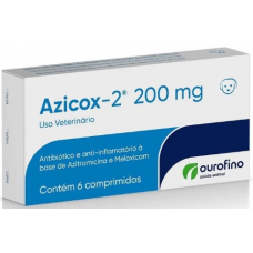 Azicox 2 200mg C/6 Comprimidos Ouro Fino