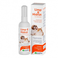 Solução Ourofino para Limpeza de Ouvidos Limp e Hidrat em Cães e Gatos - 100 mL