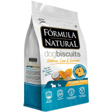 Biscoito Formula Natural Dog Biscuits Abobora, Coco e Quinoa para Caes Adultos Racas Minis e Pequenas - 250 g