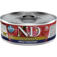 Ração Úmida N&D Quinoa Weight Management Gato Adulto Lata 80g