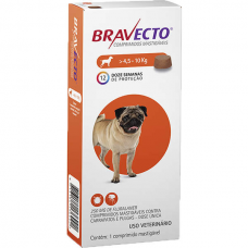 Antipulgas e Carrapatos MSD Bravecto para Cães de 4,5 a 10 Kg - 250 mg
